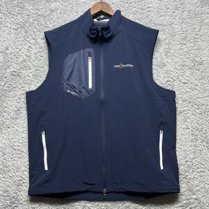 Zero Restriction Z700 Vest Mens XL Blue Full Zip Golf The Players Perfromance